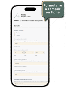 Aperçu du formulaire Linéa à remplir en ligne sur smartphone